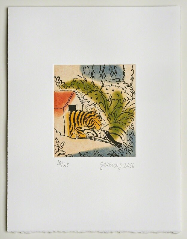 Ramiro Fernandez Saus, ‘Tiger’, 2016, Print, Etching with chine-colle, Long & Ryle