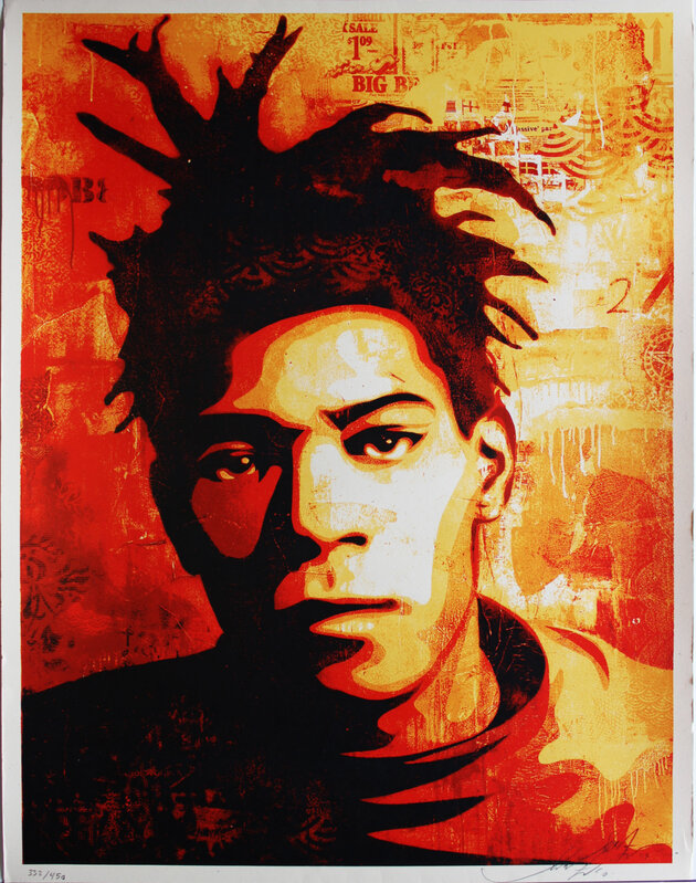 Shepard Fairey, ‘Basquiat’, 2010, Print, Screenprint, EHC Fine Art