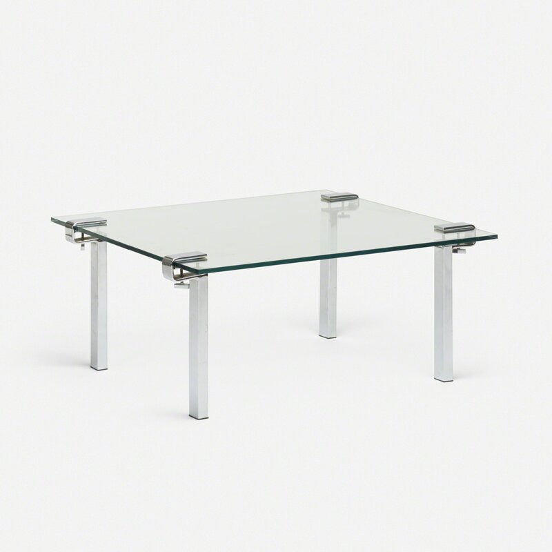 François Arnal, ‘T9 coffee table’, c. 1970, Design/Decorative Art, Chrome-plated steel, glass, Rago/Wright/LAMA