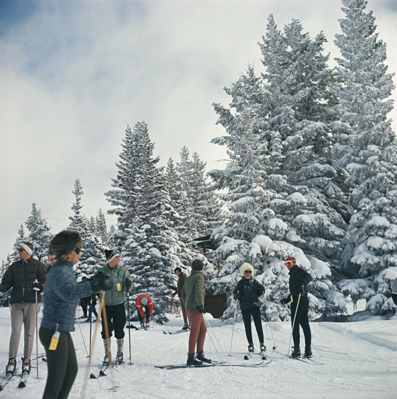 Slim Aarons, ‘Skiing In Vail’, 1964, Photography, C print, IFAC Arts