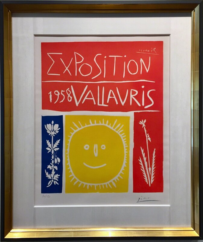 Pablo Picasso, ‘Exposition De Vallauris (B.1284; BA.1050) ’, 1958, Print, Linocut on Arches paper., Off The Wall Gallery