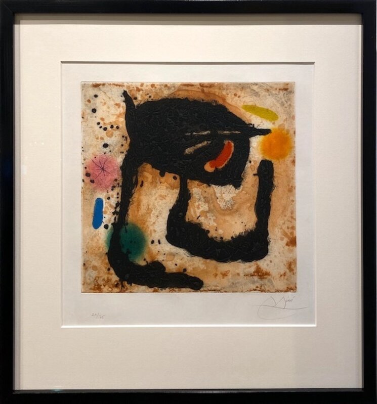 Joan Miró, ‘Le Dandy ’, 1969, Print, Color Aquatint and Etching with Carborundum on Mandeure rag paper., Off The Wall Gallery