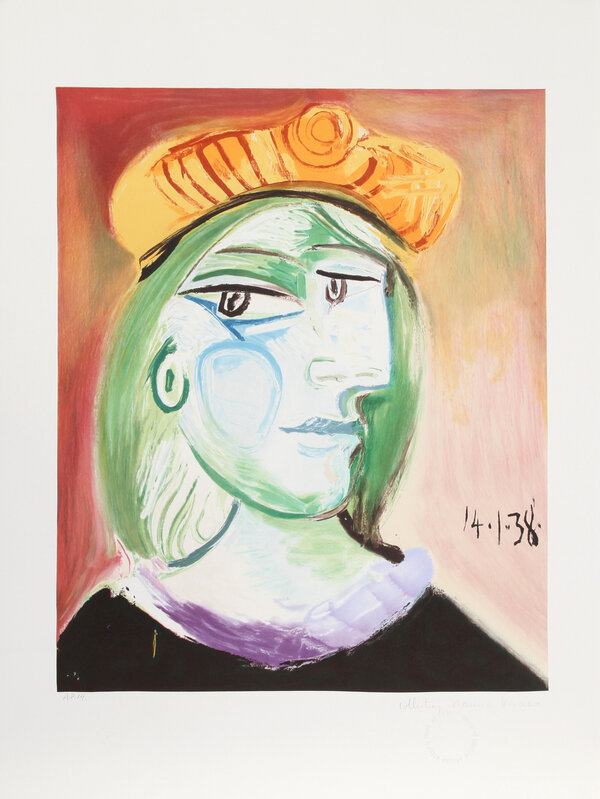 Pablo Picasso, ‘Marie Therese Walter, 1938’, 1979-1982, Print, Lithograph on Arches Paper, RoGallery