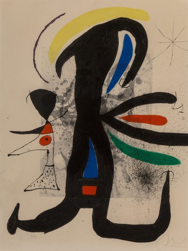 Joan Miró, ‘Une telle et son petite mari’, 1970, Print, Etching and aquatint with carborundum in colors on paper, Heritage Auctions