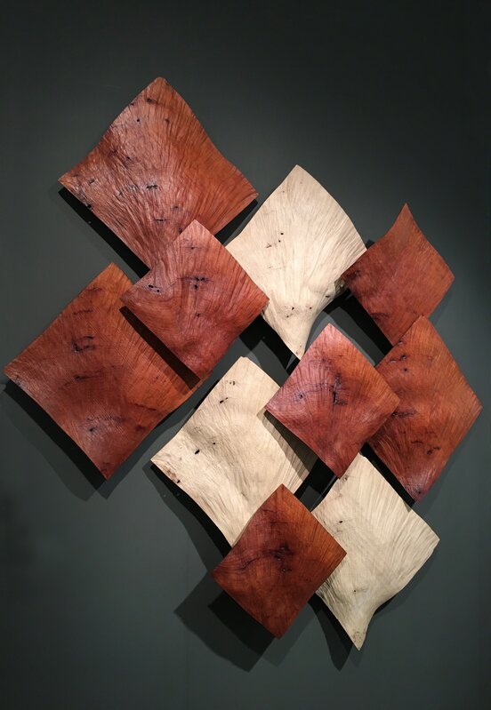 Christian Burchard, ‘Leaves’, Sculpture, Madrone Burl, bleached, unbleached, 10 parts, Momentum Gallery