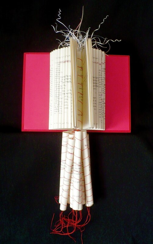Irmari Nacht, ‘books107EmptyChair’, 2015, Mixed Media, Folded, slivered, sewn recycled book, Carter Burden Gallery