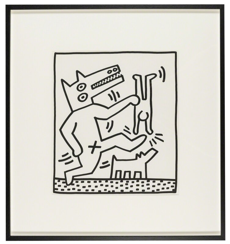Keith Haring, ‘Untitled (Two Plates)’, 1983, Print, Two offset lithographs, Forum Auctions