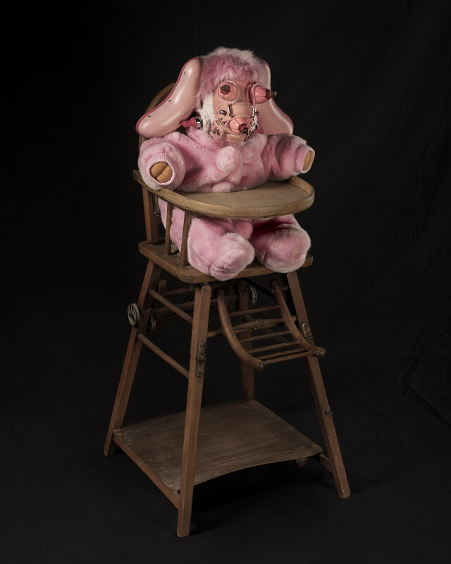 Mark Woods, ‘High Chair Monster extra pink’, 2021, Photography, Photographic print on aluminium dibond in a black aluminium tray frame, Cross Lane Projects