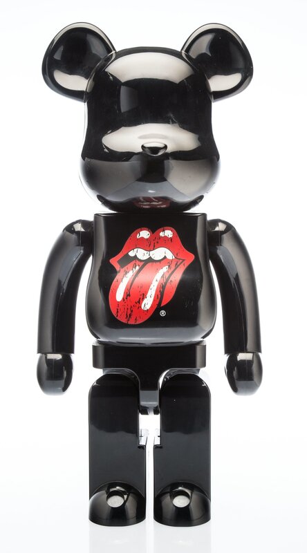 BE@RBRICK X The Rolling Stones, ‘Black 1000%’, 2008, Sculpture, Painted cast vinyl, Heritage Auctions