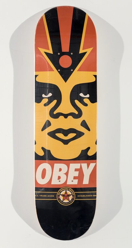 Shepard Fairey, ‘Obey Deck’, c. 2008, Print, Offset lithograph in colors on skate deck, Heritage Auctions