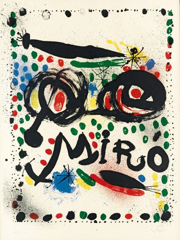 Joan Miró, ‘Poster for the Exhibition "Joan Miro Graphics" Philadelphia Museum of Art’, 1966, Print, Lithograph, New River Fine Art