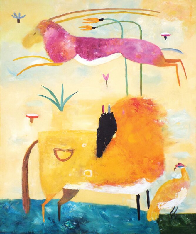 Valentina DuBasky, ‘Himalayan Horse and Gazelle’, 2016, Painting, Oil on canvas, Carter Burden Gallery