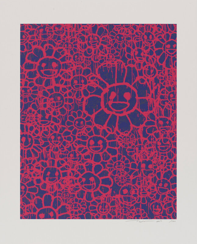 Takashi Murakami, ‘MADSAKI Flowers C Pink (working title)’, 2017, Print, Silkscreen, Pinto Gallery