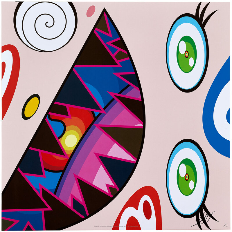 Takashi Murakami, ‘We Are The Square Jocular Clan (7)’, 2019, Print, Offset print, with silver and high gloss varnishing, Pinto Gallery