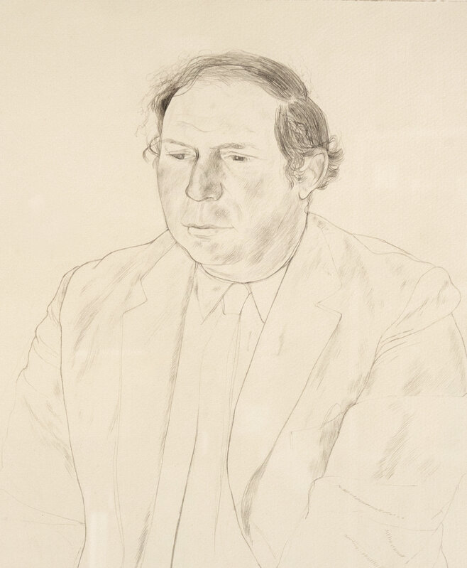 David Hockney, ‘Gene Baro’, 1969, Drawing, Collage or other Work on Paper, Pencil on paper, Petersburg Press 
