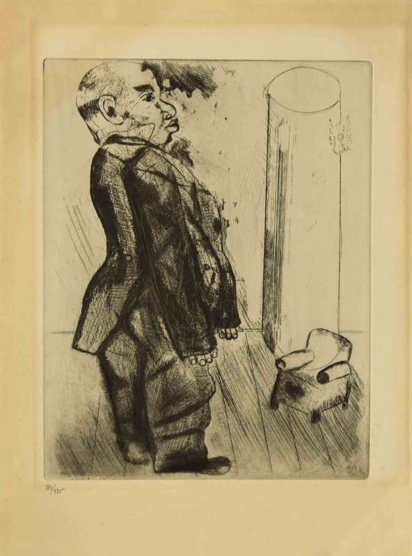 Marc Chagall, ‘Sobakevitch près du Fauteuil’, 1927, Print, Original Etching, Wallector