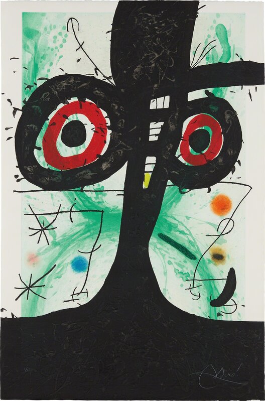 Joan Miró, ‘Le Vieil Irlandais (The Old Irishman)’, 1969, Print, Etching and aquatint with carborundum in colors, on wove paper, the full sheet., Phillips