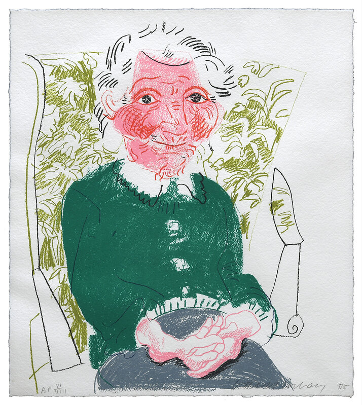David Hockney, ‘Portrait of Mother I.’, 1985, Print, Lithograph from 7 plates in 7 colours on TGL handmade wove paper, all edges untrimmed, Peter Harrington Gallery