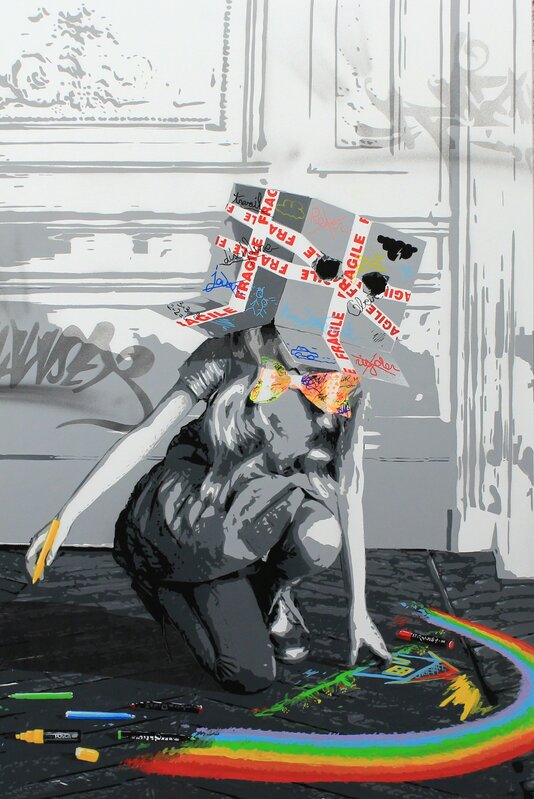 Kurar, ‘Child's fragile dream’, 2019, Painting, Acrylique et aerosol sur toile, NextStreet Gallery