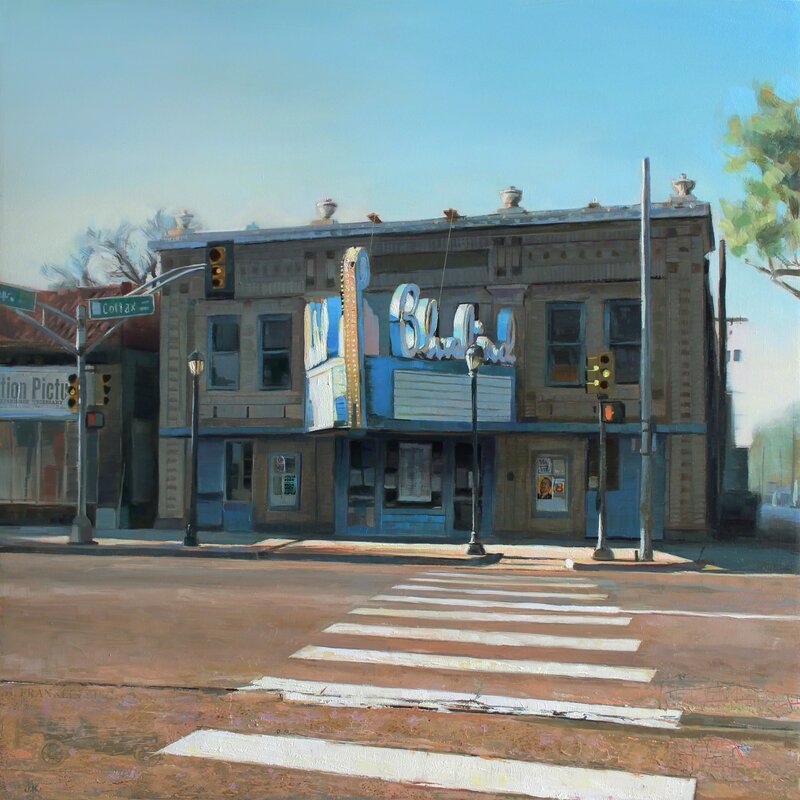Jason Kowalksi, ‘Bluebird Theatre’, 2015, Painting, Oil, Abend Gallery