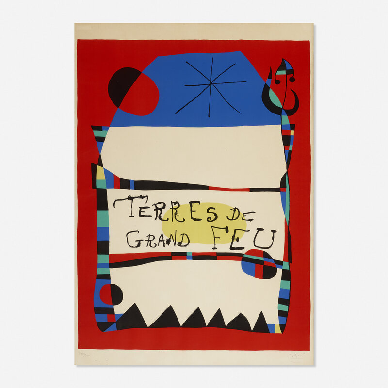 Joan Miró, ‘Terres de Grand Feu’, 1956, Print, Lithograph in colors on Arches, Rago/Wright/LAMA