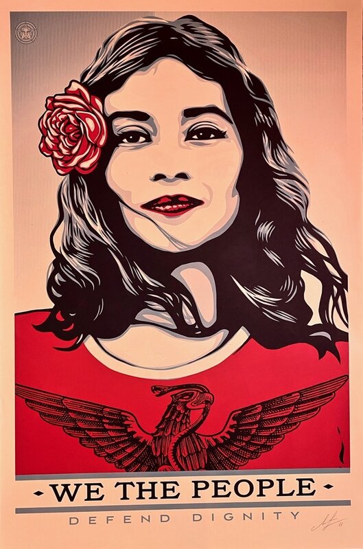 Shepard Fairey, ‘We the People Set (Offset)’, 2017, Print, Offset lithograph on paper, set of three, Artsy x Capsule Auctions