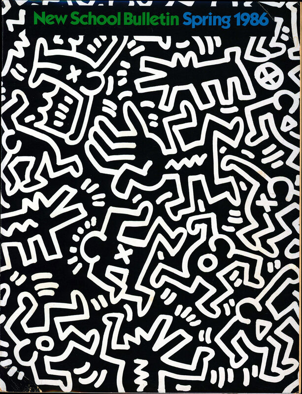Keith Haring, ‘Keith Haring New School Bulletin 1986 (Keith Haring cover art)’, 1986, Ephemera or Merchandise, Catalogue, Lot 180 Gallery