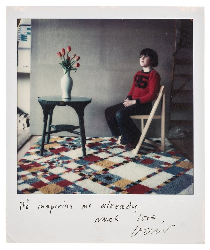 David Hockney, ‘Byron Upton’, 1977, Photography, Unique polaroid print in colours, Forum Auctions