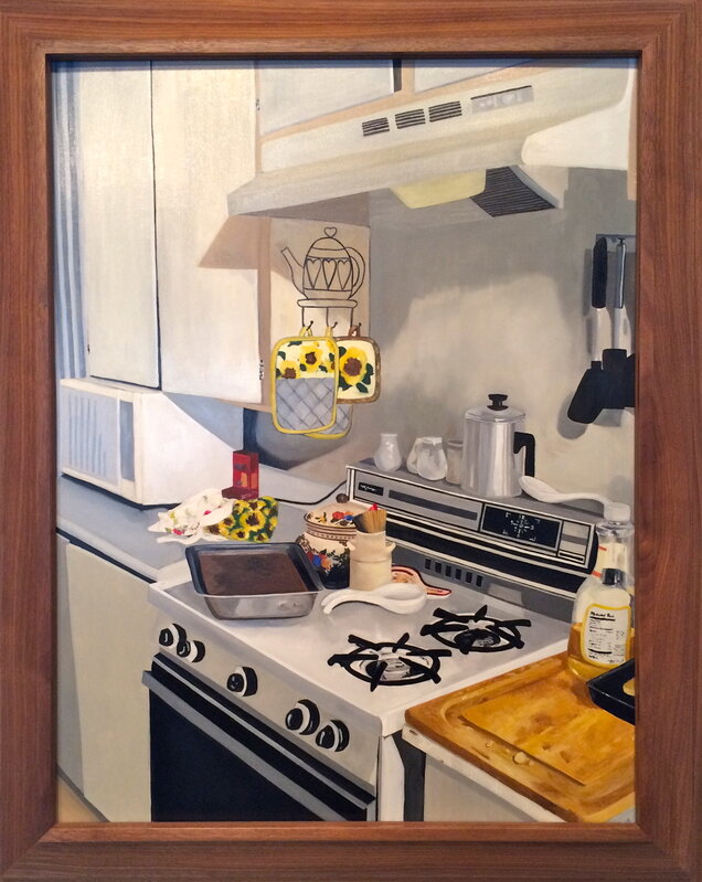 Erica Stephens, ‘Granny's Kitchen (in a David Hockney frame)’, 2015, Painting, Oil on birch in a gifted frame, Ro2 Art