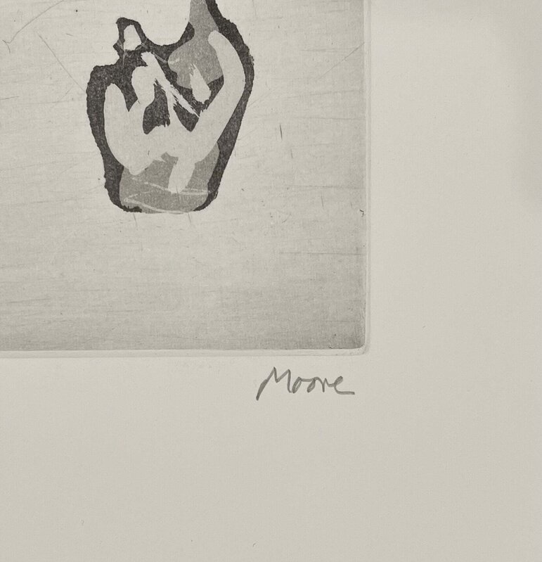 Henry Moore, ‘Six Mother and Child Studies’, 1976, Print, Etching and aquatint, Georgetown Frame Shoppe