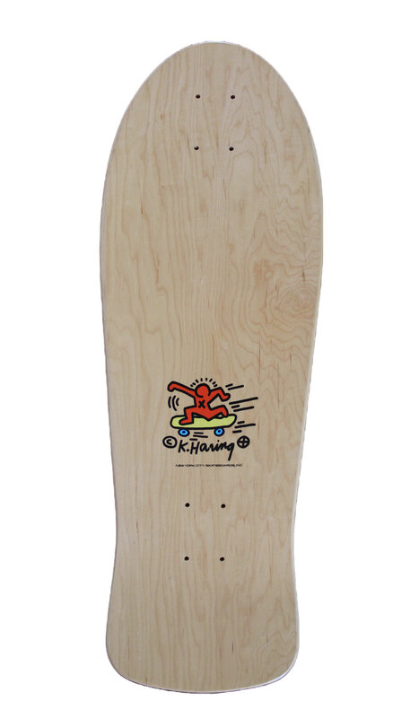Keith Haring, ‘Original 1986 Pop Shop skateboard deck’, 1986, Ephemera or Merchandise, Screenprint on skateboard deck, EHC Fine Art