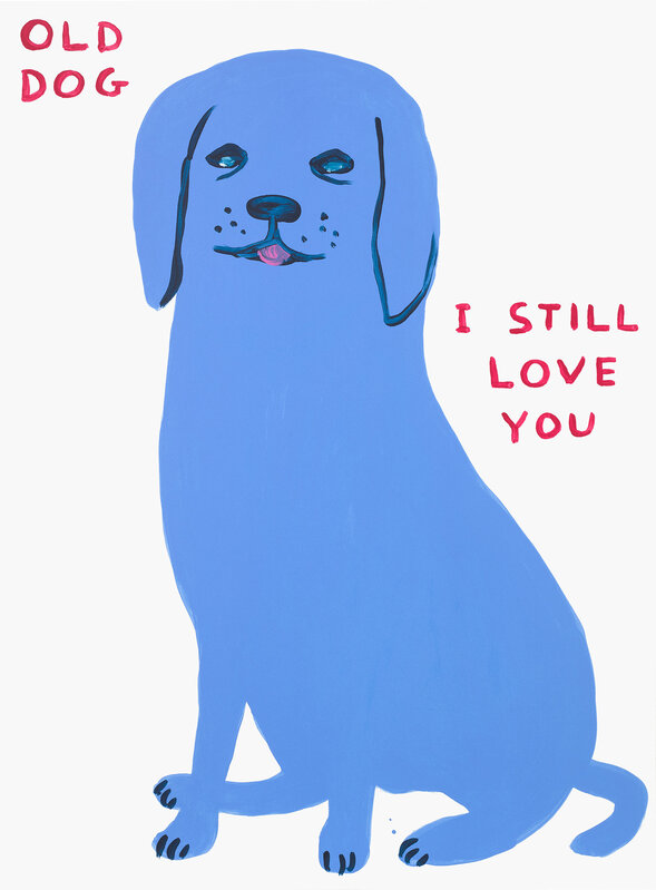 David Shrigley, ‘Untitled (Old Dog)’, 2021, Print, Screenprint in colours, on Somerset paper, the full sheet., Phillips
