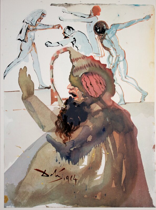 Salvador Dalí, ‘Joseph And His Brothers In Egypt’, 1964-1967, Print, Original Colored Lithograph and Serigraph on Heavy Rag Paper, Studio Mariani Gallery