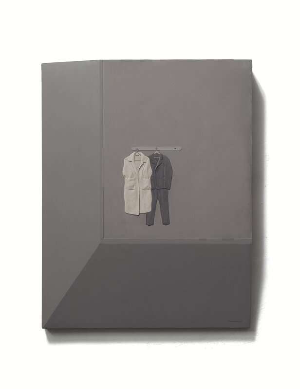 Huang Yishan, ‘Two Coats’, 2019, Mixed Media, Integrated material on board, Tang Contemporary Art