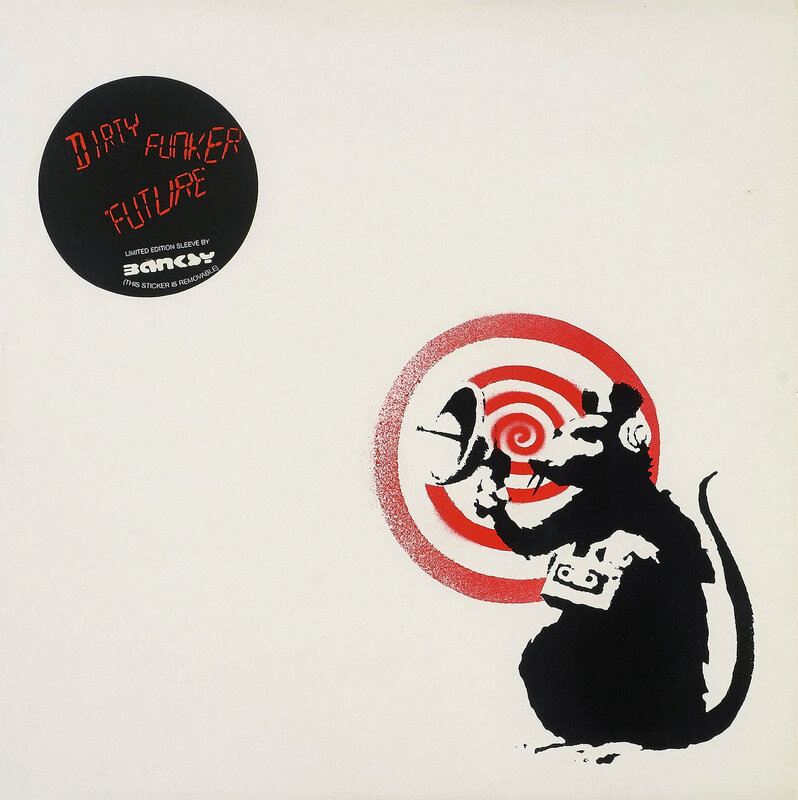 Banksy, ‘Radar Rat - Dirty Funker Vinyl (White)’, 2008, Ephemera or Merchandise, Two screenprints in colours on record sleeves, both with vinyl records, Tate Ward Auctions