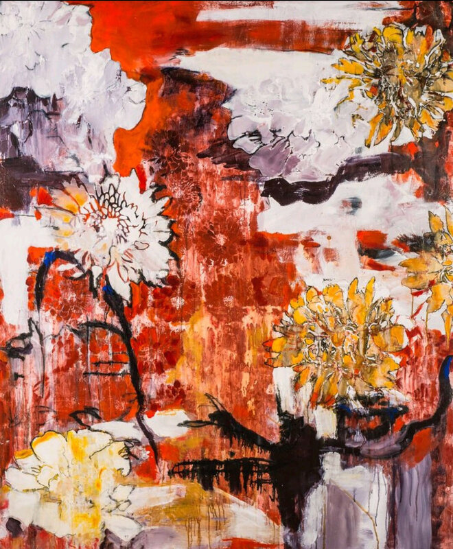 Diane Williams, ‘Garden of Eden’, 2015, Painting, Acrylic, rust, stabilo on canvas, Seager Gray Gallery