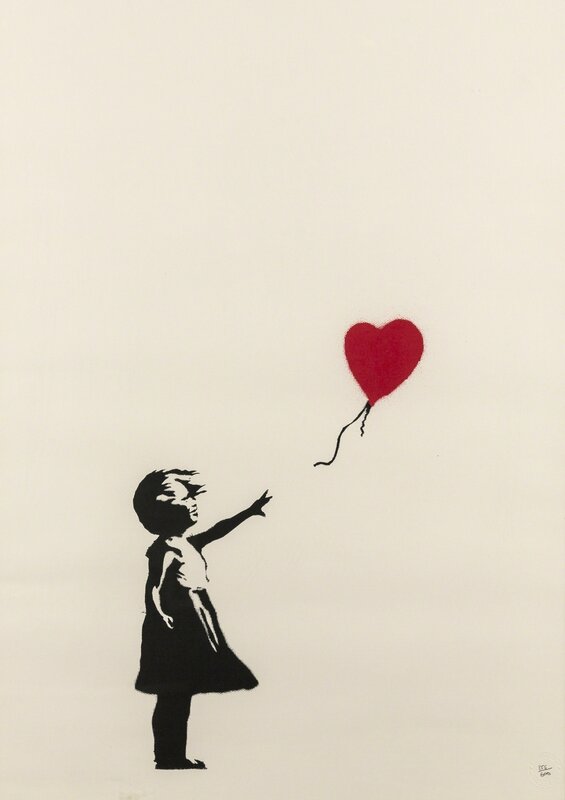 Banksy, ‘Girl with Balloon’, 2004, Print, Screenprint in colours, on wove paper, Forum Auctions