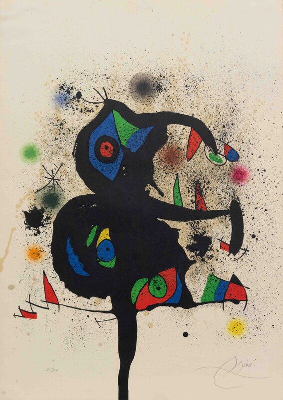 Joan Miró, ‘Sculptures en montagne Exhibition’, 1973, Print, Color lithograph, Hindman