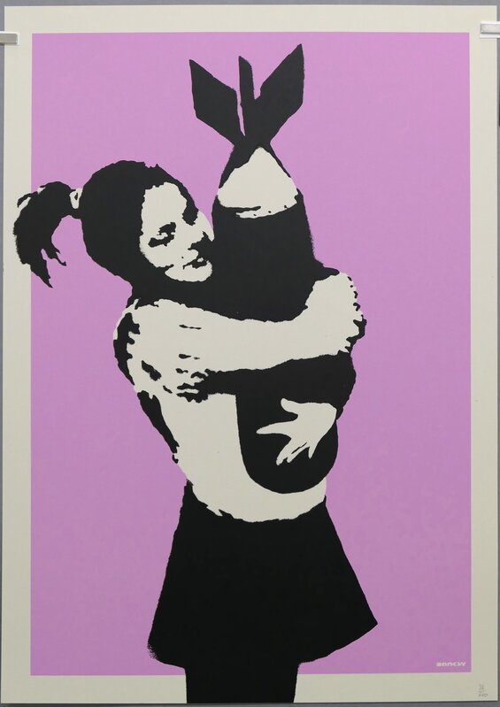 Banksy, ‘Bomb Love’, 2003, Print, Screen Print, TGB Contemporary