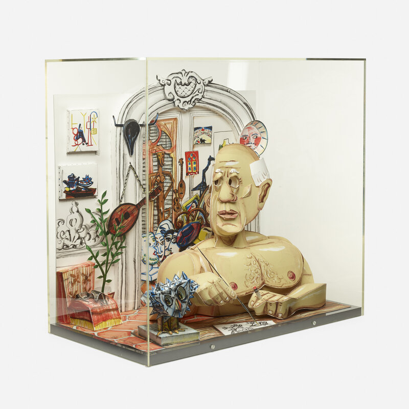 Red Grooms, ‘Picasso’, 1997, Mixed Media, Three-dimensional lithograph in colors on BFK Rives in Plexiglas box, Rago/Wright/LAMA/Toomey & Co.