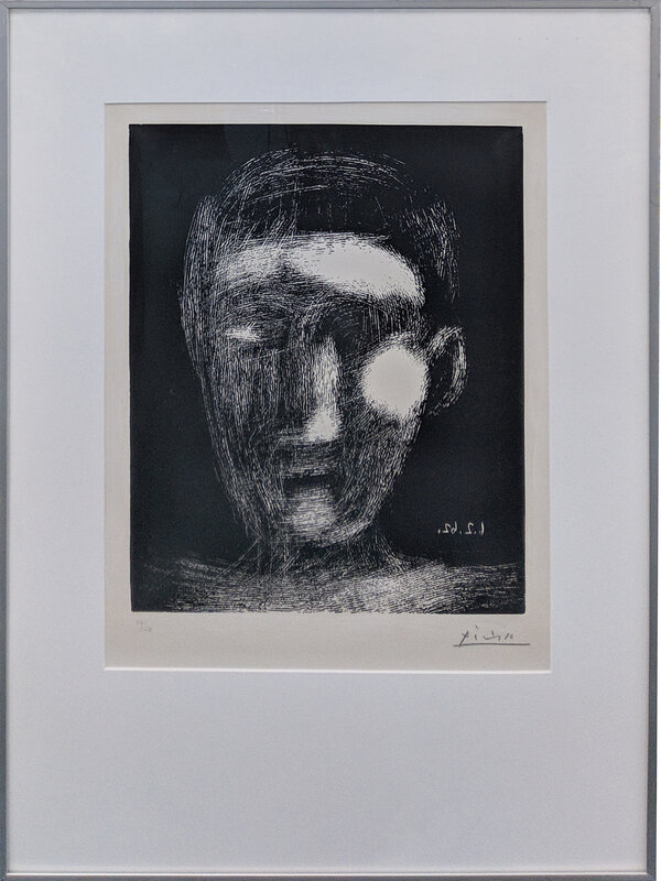 Pablo Picasso, ‘TETE DE GARCON (BLOCH 1025)’, 1962, Print, LINOCUT, Gallery Art
