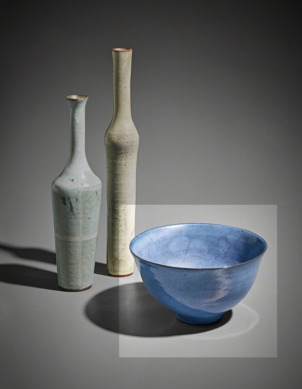 Francine Del Pierre, ‘Bowl’, 1967, Design/Decorative Art, Earthenware, cobalt glaze with foliate motif, Phillips