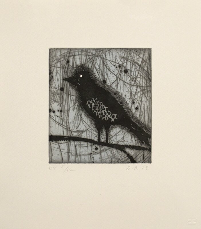 Dan Rizzie, ‘Little Harried Bird [e.v. 5/12]’, 2018, Print, Etching, surface roll, Tandem Press