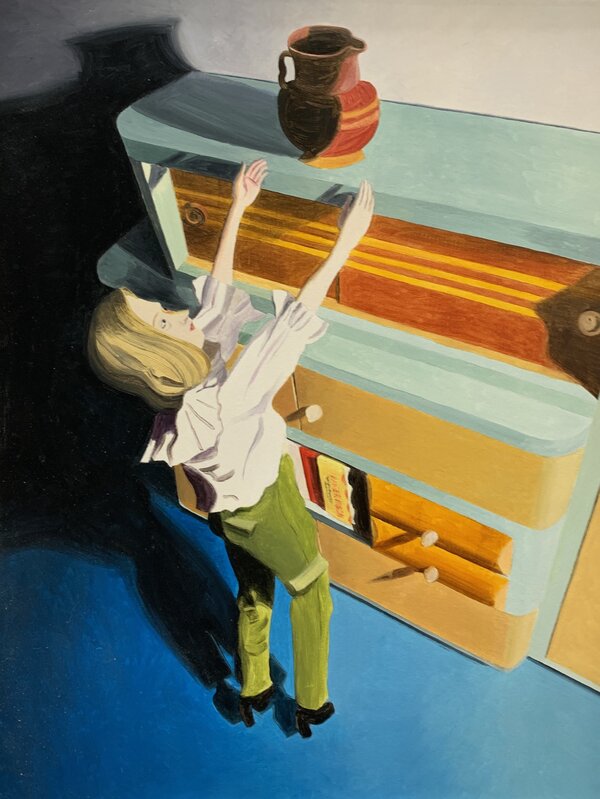 Kathy Osborn, ‘Reaching’, 2016, Painting, Oil on paper on board, Susan Eley Fine Art