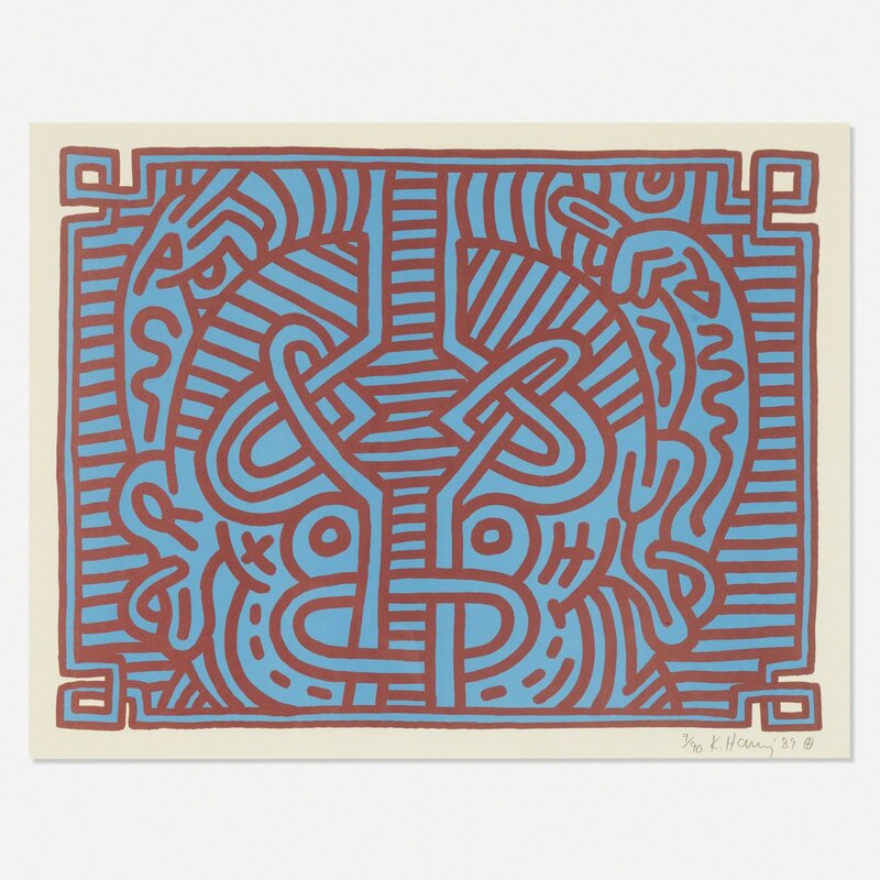 Keith Haring, ‘Chocolate Buddha 1’, 1989, Print, Lithograph on Arches Infinity paper, Rago/Wright/LAMA