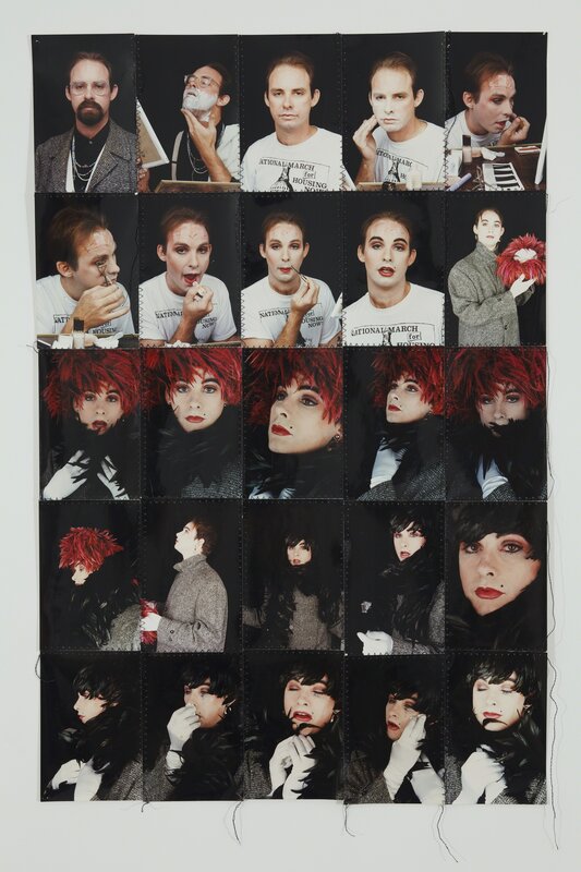 Hunter Reynolds, ‘Patina du Prey's Drag Pose Series’, ca. 1990, Photography, C-prints and thread, P.P.O.W