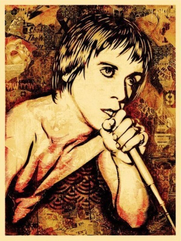 Shepard Fairey, ‘Iggy Pop’, 2010, Print, Screenprint in colours on paper, DIGARD AUCTION