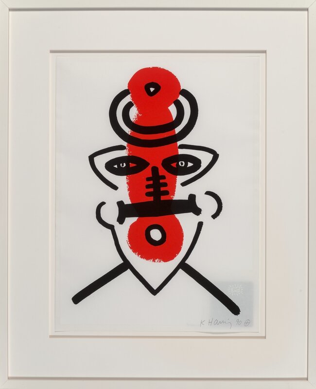 Keith Haring, ‘No. 9, from The Story of Red and Blue’, 1989-90, Print, Screenprint in colors on paper, Heritage Auctions
