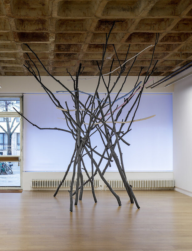 Anders Kjellesvik, ‘Trap / Nest’, 2020, Installation, Branches, acrylic paint, Galerie Michael Janssen