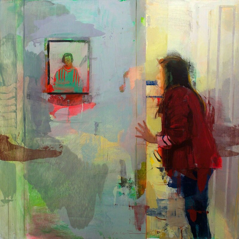 Jose Luis Ceña, ‘Looking for Marta Kolinsky’, ca. 2019, Painting, Oil canvas, Galeria Jordi Barnadas